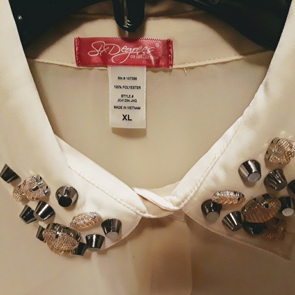 SIX DEGREES OF SEPARATION STUD SHEER HIGH LOW NWOT - Picture 3 of 4